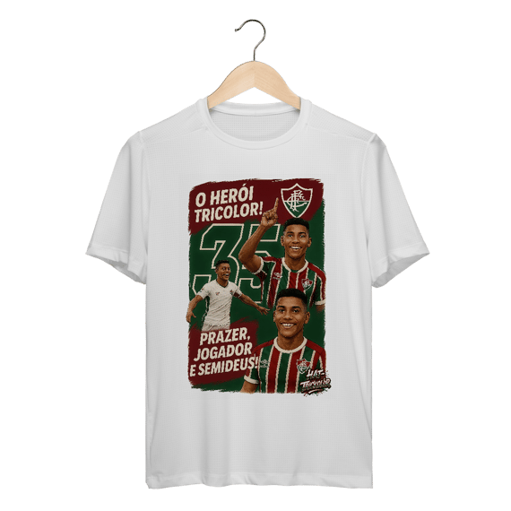 Camisa Dry Fit Unissex Hércules Hat-Trickolor Fluminense