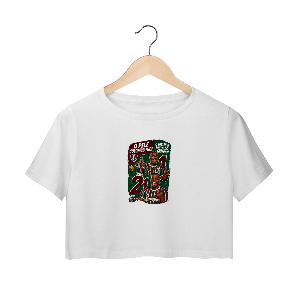 Nome do produto: Cropped Árias Hat-Trickolor Fluminense