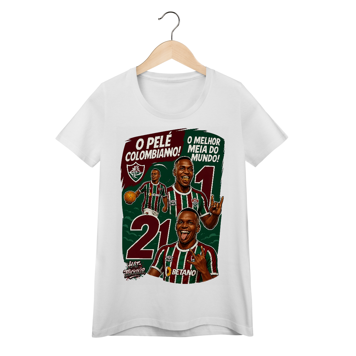 Nome do produto: Camisa Baby Long Árias Hat-Trickolor Fluminense