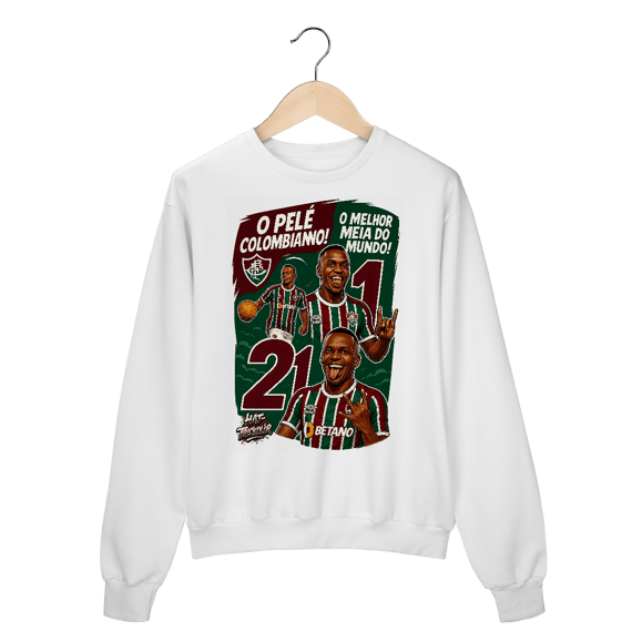 Moletom Unissex Árias Hat-Trickolor Fluminense