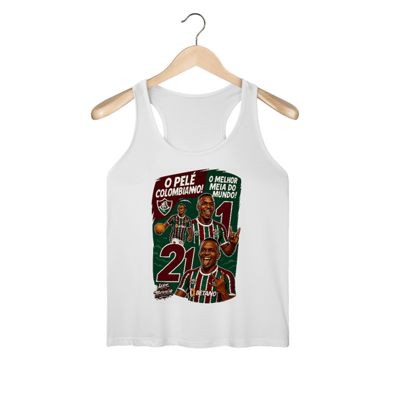 Regata Dry Fit Feminina Árias Hat-Trickolor Fluminense