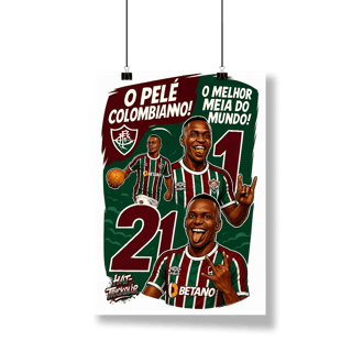 Nome do produto Pôster Renato Árias Hat-Trickolor Fluminense