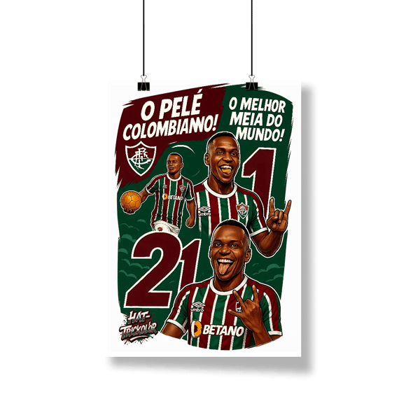 Pôster Renato Árias Hat-Trickolor Fluminense