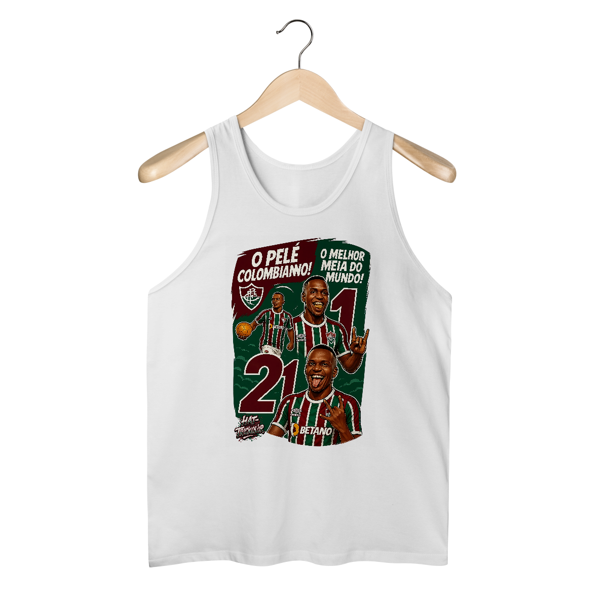 Nome do produto: Regata Masculina Árias Hat-Trickolor Fluminense