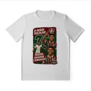 Nome do produto Camisa Dry Fit Unissex Hércules Hat-Trickolor Fluminense