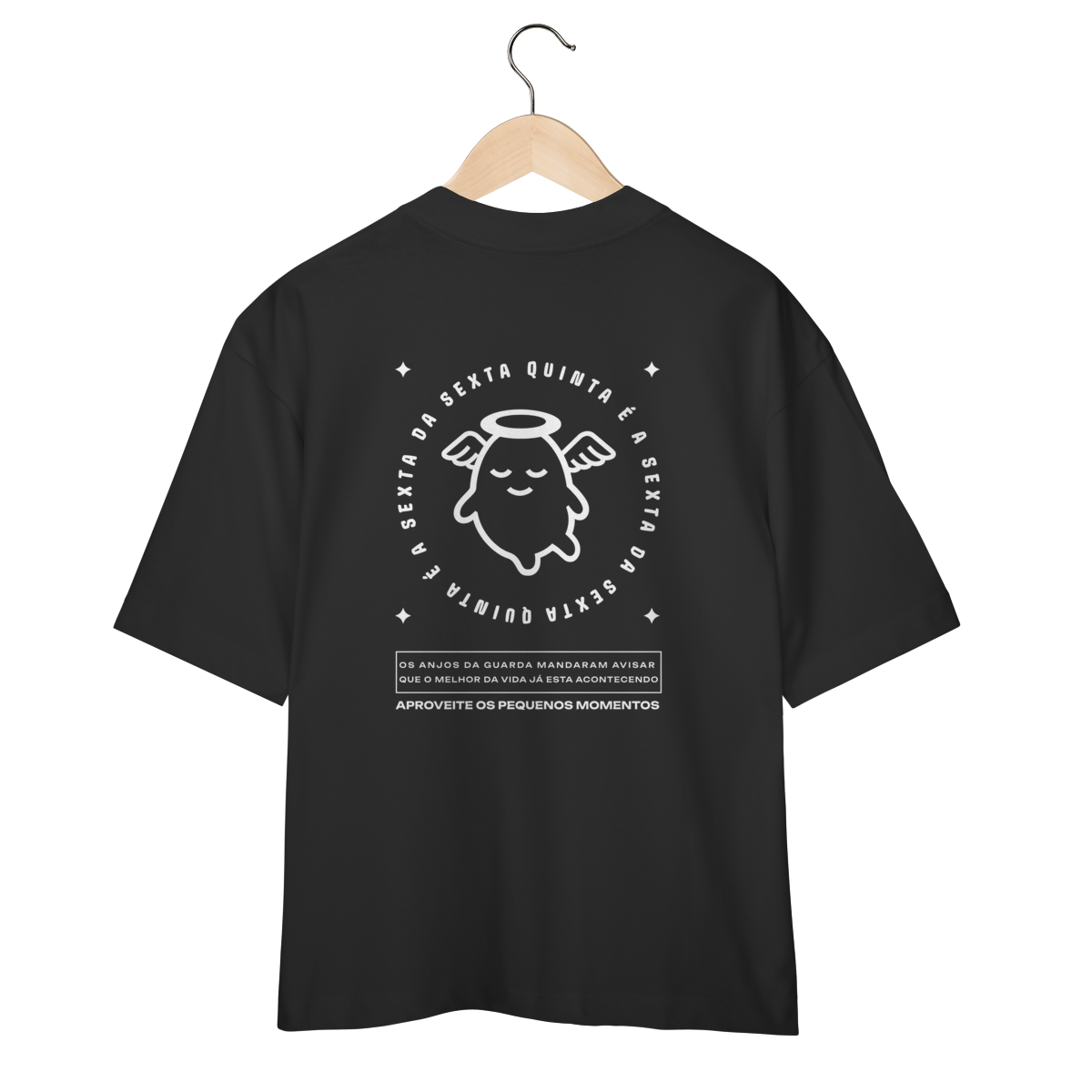 Nome do produto: Camiseta Oversized - Anjo da Guarda