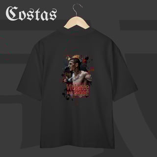 Nome do produto Camiseta Oversized - TRG Violence and Blood | Arte nas costas