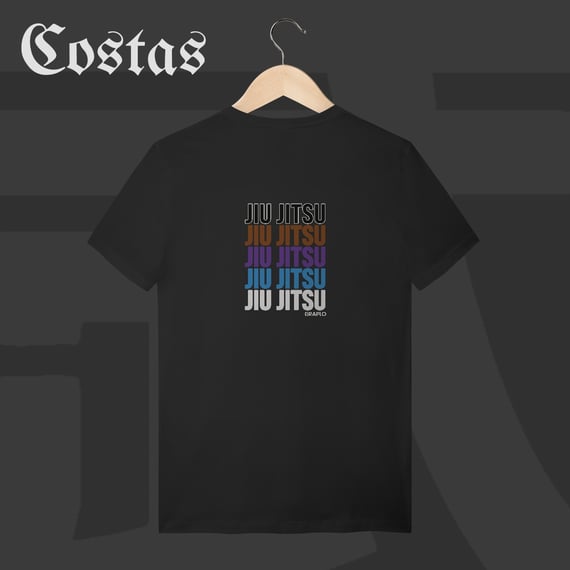 Camiseta T-Shirt - Jiu-Jitsu Ranks | Arte nas costas