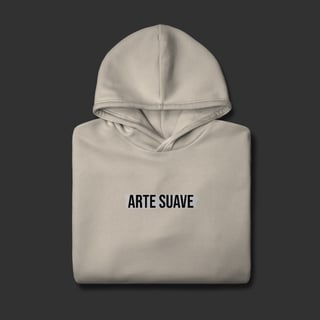 Nome do produto Moletom Canguru - Arte suave faixa branca