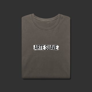 Nome do produto Camiseta Estonada - Arte suave faixa branca