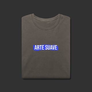 Nome do produto Camiseta Estonada - Arte suave faixa azul