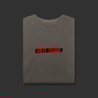 Nome do produto Camiseta Estonada - Arte suave faixa preta
