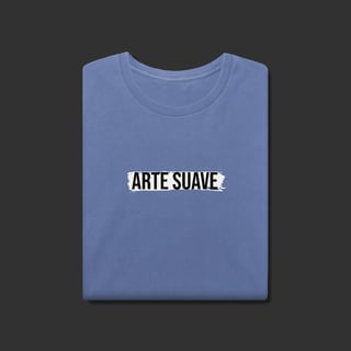 Nome do produto Camiseta Estonada - Arte suave faixa branca