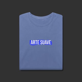 Nome do produto Camiseta Estonada - Arte suave faixa azul