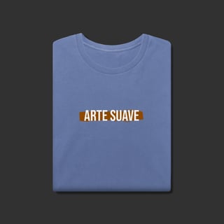 Nome do produto Camiseta Estonada - Arte suave faixa marrom