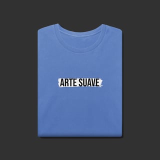 Nome do produto Camiseta Estonada - Arte suave faixa branca