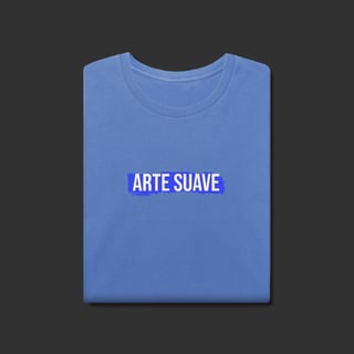 Nome do produto Camiseta Estonada - Arte suave faixa azul