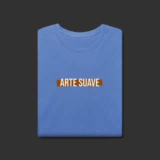 Nome do produto Camiseta Estonada - Arte suave faixa marrom
