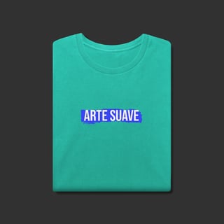Nome do produto Camiseta Estonada - Arte suave faixa azul