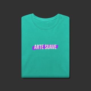 Nome do produto Camiseta Estonada - Arte suave faixa roxa