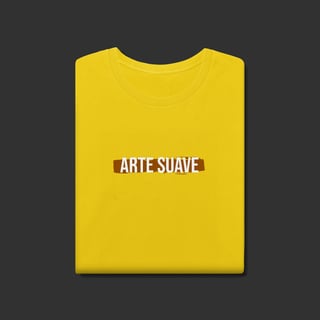 Nome do produto Camiseta Estonada - Arte suave faixa marrom