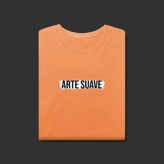 Nome do produto Camiseta Estonada - Arte suave faixa branca