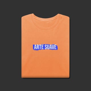 Nome do produto Camiseta Estonada - Arte suave faixa azul