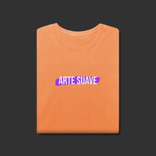 Nome do produto Camiseta Estonada - Arte suave faixa roxa