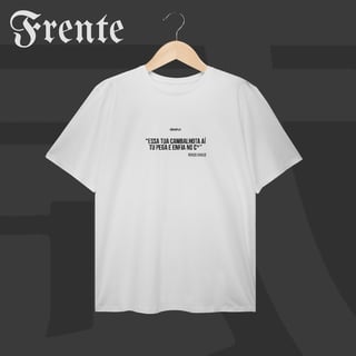 Nome do produto Camiseta Plus Size - Essa tua cambalhota aí | Arte no peito