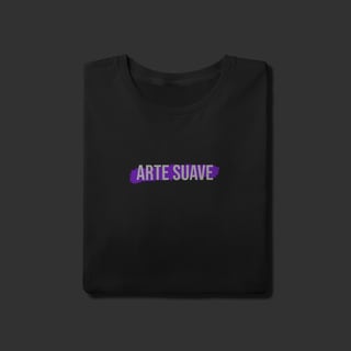 Nome do produto Camiseta T-Shirt - Arte suave faixa roxa