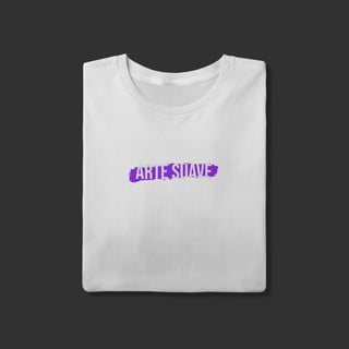 Nome do produto Camiseta T-Shirt - Arte suave faixa roxa