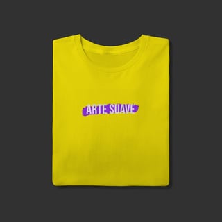 Nome do produto Camiseta T-Shirt - Arte suave faixa roxa