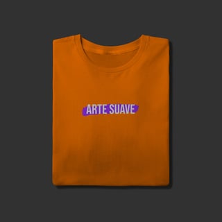 Nome do produto Camiseta T-Shirt - Arte suave faixa roxa