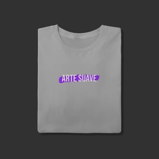 Nome do produto Camiseta T-Shirt - Arte suave faixa roxa