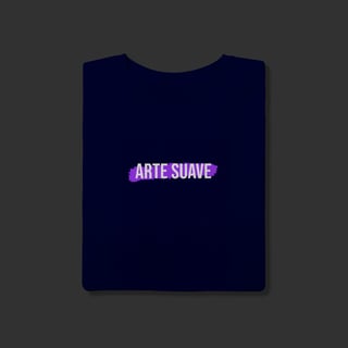 Nome do produto Camiseta T-Shirt - Arte suave faixa roxa