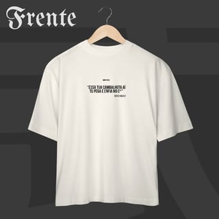 Nome do produto Camiseta Oversized - Essa tua cambalhota aí | Arte no peito