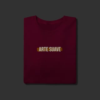 Nome do produto Camiseta T-Shirt - Arte suave faixa marrom