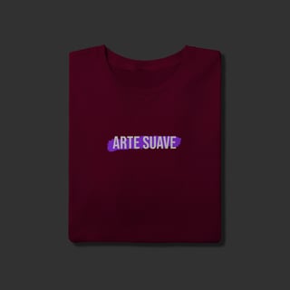 Nome do produto Camiseta T-Shirt - Arte suave faixa roxa