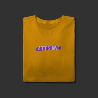 Nome do produto Camiseta T-Shirt - Arte suave faixa roxa