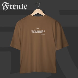 Nome do produto Camiseta Oversized - Essa tua cambalhota aí | Arte no peito