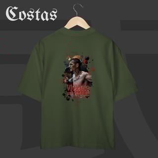 Nome do produto Camiseta Oversized - TRG Violence and Blood | Arte nas costas