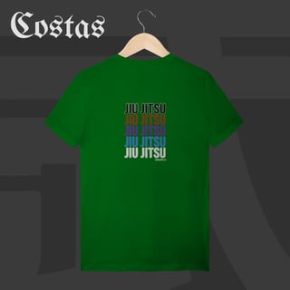 Nome do produto Camiseta T-Shirt - Jiu-Jitsu Ranks | Arte nas costas