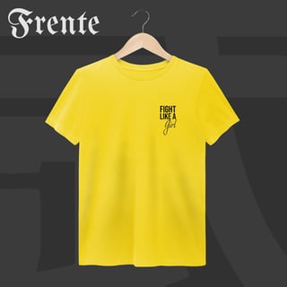 Nome do produto Camiseta Estonada - Fight like a girl | Arte no peito