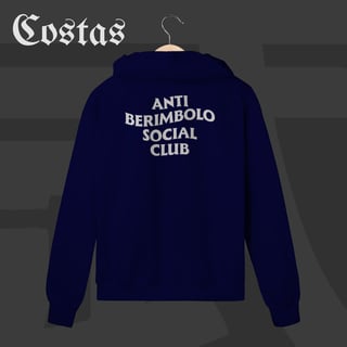 Nome do produto Moletom Zíper  - Anti berimbolo social club | Arte nas costas