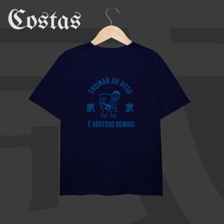 Nome do produto Camiseta Plua Size - Treinar jiujitsu é gostoso demais | Arte nas costas