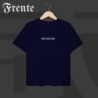 Nome do produto Camiseta Plus Size - Fight like a girl | Arte no peito