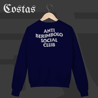 Nome do produto Moletom Fechado  - Anti berimbolo social club | Arte nas costas