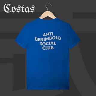 Nome do produto Camiseta T-Shirt - Anti berimbolo social club | Arte nas costas
