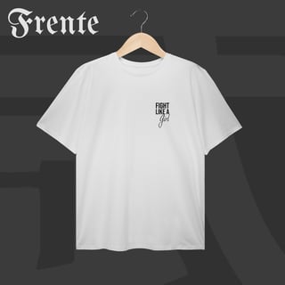 Nome do produto Camiseta Plus Size - Fight like a girl | Arte no peito