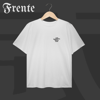 Nome do produto Camiseta Plus Size - Anti berimbolo social club | Arte no peito